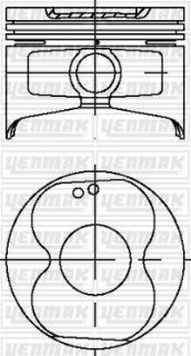 PİSTON+SEGMAN STD  NPR SEGMANLI  COROLLA 1.6 KRB 4AF 88->93 81MM TAKIM resmi