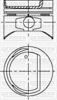 PİSTON+SEGMAN STD  NPR SEGMANLI  COROLLA 1.3 12V 2E 88->99 73MM TAKIM resmi