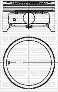 MOTOR PİSTON SEGMAN STD MAZDA 87.5MM TAKIM resmi