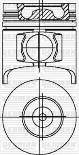 PİSTON SEGMAN STD NPR SEGMANLI 3 SEGMANLI 110MM TURKUAZ / NQR TAKIM resmi