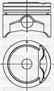PİSTON+SEGMAN STD  NPR SEGMANLI  ACCENT 1.5 00->02 G4EC-G G4EB  75.5MM TAKIM resmi