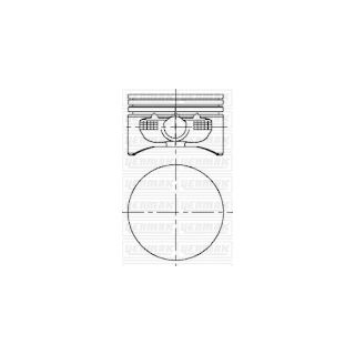 PİSTON+SEGMAN STD 79.00MM VECTRA B ASTRA G MERİVA ZAFİRA 1.6I 16V 99-04 Y16XE Z16XE TAKIM resmi