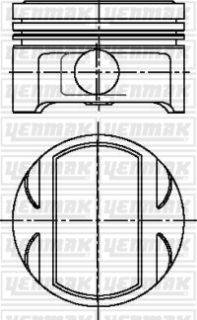 X MOTOR PİSTON SEGMAN STD CALIBRA-OMEGA-VECTRA 2.5 93 6 SİLİNDİR C2.5XE/X2.5XE V6 24V ECOTEC 81. TAKIM resmi