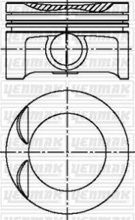 MOTOR PİSTON SEGMAN 0.50 ASTRA F 1.8İ 16V VECTRA B 1.8İ 16V TAKIM resmi