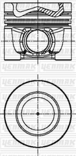 PİSTON+SEGMAN STD 81.01MMGOLF - A3 - TT - SUPERB - 2.0 TDI 16V CBBB TAKIM resmi