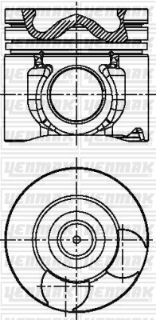 PİSTON SEGMAN STD STAREX / H1 / SORENTO 170 HP D4CB 91 .50 MM 23410-4A924 TAKIM resmi