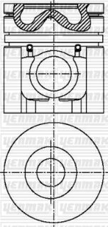 MOTOR PİSTON SEGMAN STD NİSSAN 100MM TAKIM resmi