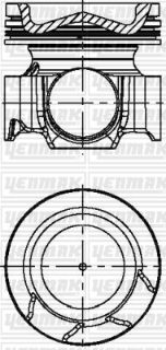 MOTOR PİSTON SEGMAN STD Ç: 123.01 D11 430 EURO4/5 . D11A430. D11F-A. D11A370 EURO 3 TAKIM resmi