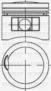 PISTON SEGMAN STD 89.00 MM ( MERCEDES M102 / 200E / 22PIM/ BOMBELI) resmi