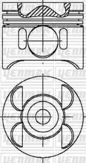 PİSTON+SEGMAN STD 88.00MM OM 646.986 EURO 4  88/109/129/150 PS-SPRINTER 209CDI/211CDI/213CDI/215CDI /309CDI/311CDI/313CDI/315CDI /411CDI/415CDI/509CDI/511CDI /515CDI TAKIM resmi