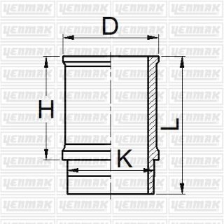 MOTOR GÖMLEĞİ 304 XL3 76.00 STD resmi