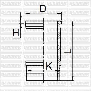 MOTOR GÖMLEĞİ 504 DİZEL XDP 90.00 STD resmi
