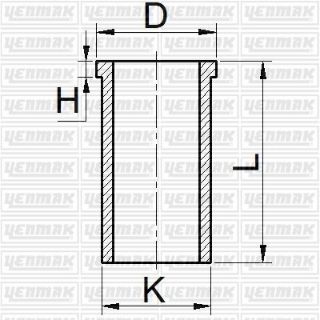 MOTOR GOMLEK 93,67MM (1,20 DISTAN FARKLI) TRANSİT T12 T15 2,4 / 2,5D / 2,5TD 82>00 resmi
