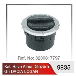 KALORİFER HAVA ALMA DİFÜZÖR GRİ  DACİA LOGAN MASTER II resmi