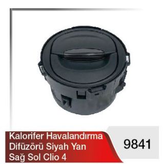 KALORİFER HAVA DİFRİZÖRÜ YAN SİYAH CLİO IV resmi