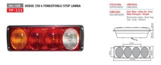 STOP LAMBASI 4 FONKSİYONLU D250 resmi