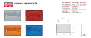 REFLEKTOR KARE YENI MODEL MAVI resmi