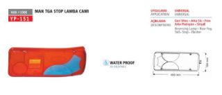 STOP LAMBASI CAMI MAN TGA TİP ÜNİVERSAL SAG resmi