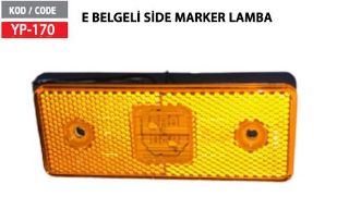 YAN LAMBA 12-24V E BELGELI SARI resmi