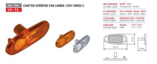 SİNYAL YAN ÇAMURLUK BEYAZ (DUYLU) SPRINTER 906 06>16 CRAFTER 06>16 (A0038202956) resmi