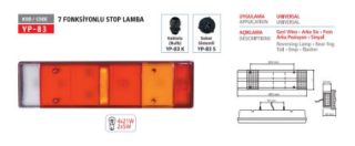 7 FONKSİYONLU STOP LAMBASI SOKETLI resmi