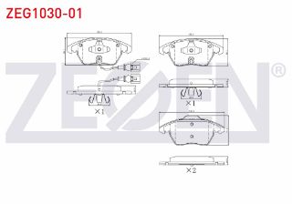FREN BALATA ÖN FISLI VW GOLF V 1.4 TSI 2003-2009/ JETTA IV 1.6 TDI 2011-/ SCIROCCO 1.4 TSI 2008-/ CADDY III 2.0 TDI 2004-2015/ LEON 1.4 TSI 2005-2012/ YETI 1.2 TSI 2009-/ SUPERB 1.9 TDI 2002-2010 resmi