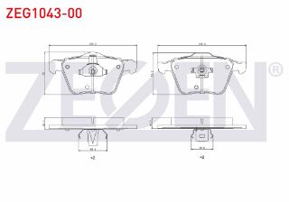 FREN BALATA ÖN VOLVO XC90 I 2.5 T 2002-2014 / VOLVO XC90 I 3.2İ 2002-2014 resmi