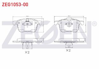 FREN BALATA ÖN OPEL VECTRA C 1.6 16V 2002-2008 / VECTRA C 1.8 16V 2002-2008 / VECTRA C 2.0 DTI 2002-2008 resmi