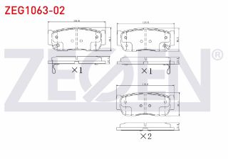 FREN BALATA ARKA İKAZLI HYUNDAİ SANTA FE (CM) 2.2 CRDI 2006-2012 / SANTA FE (CM) 2.7İ V6 2006-2012 / SSANGYONG KYRON 2.0 XDI 4WD 2005-2011 / RODIUS I 2.7 XDI 4WD 2005-2013 resmi