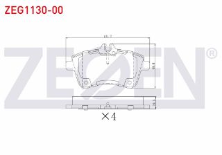 FREN BALATA ÖN MERCEDES B SERISI (W245) B 200 CDI 2005-2011 / MERCEDES A SERISI (W169) A 200 2004-2012 / MERCEDES B SERISI (W245) B 200 CDI 2005-2011 resmi