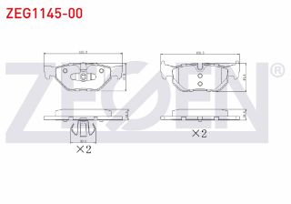FREN BALATA ARKA BMW 1 SERISI (E81) 116 İ 2004-2012/ 120 İ 2004-2012/ 1 SERISI (E87) 118 İ 2003-2012/ 118 D 2003-2012/ 3 SERISI (E90) 316 Tİ 2005-2011/ 320 İ 2005-2011/ 318 D 2005-2011 resmi