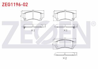 FREN BALATA ÖN İKAZLI TEL DELIKLI MAZDA 6 (GH) 1.8İ MRZ 18.30 MM 2007-2012 / 6 (GH) 2.0 MZR 2007-2012 resmi