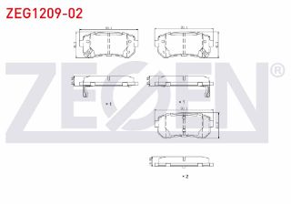 FREN BALATA ARKA İKAZLI HYUNDAİ ACCENT ERA 1.5 CRDI - 1.6 CVVT 2006-2012/ I30 1.6 CRDI 2007-2011/ I20 1.4 CRDI 2008-2015/ KİA RİO II 1.5 CRDI 2006-2011/CEE'D 1.6 CRDI 2006-2012/ SPORTAGE 1.6 GDI 2010- resmi