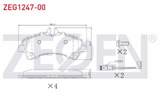 FREN BALATA ARKA FISLI MERCEDES SPRINTER 5T (906) 515 CDI CIFT TEKER 2006-2009/ VW CRAFTER 30-35 2.5 TDI CIFT TEKER 2006-2016 / CRAFTER 30-35 2.0 TDI CIFT TEKER 2006-2016 resmi
