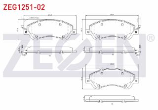 FREN BALATA ÖN FISLI FORD TRANSİT (V347) 2.2 TDCI - 3.2 TDCI (ÖNDEN CEKIS) 2006-2014 / TRANSİT (V348) 2.2 TDCI - 3.2 TDCI (ÖNDEN CEKIS) 2006-2014 resmi