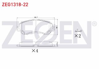 FREN BALATA ÖN İKAZLI NİSSAN QASHQAI 1.5 DCI 2014-/QASHQAI 1.6 DCI 2014-/X-TRAİL (T32) 1.6 DCI 2013-/KADJAR 1.5 DCI 2015-/MEGANE IV 1.6 DCI 2016-/TALISMAN 1.5 DCI 2015-/KADJAR 1.6 DCI 2015-/ resmi