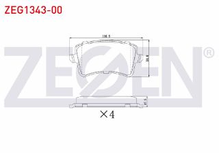 FREN BALATA ARKA A4 1.8 TFSI 2007-2015/ 2.0 TDI 2007-2015/ 3.0 TDI 2007-2015/ A5 (8T3) 1.8 TFSI 2007-2017/ 3.0 TDI 2007-2017/ 3.0 TFSI 2007-2017/ Q5 (8R) 2.0 TFSI 2008-/ 2.0 TDI 2008-/ 3.0 TDI 2008- resmi