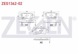 FREN BALATA ARKA İKAZLI HYUNDAİ ELANTRA 1.6 D-CVVT 2011-2015/ SONATA V 2.0 VVTI 2005-2010 / KİA SOUL (AM) 1.6 CRDI 2009-/ OPTIMA 1.7 CRDI 2012- resmi