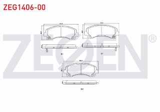 FREN BALATA ÖN İKAZLI İSUZU D-MAX (8DH) 2.5 D - 2.5 DITD - 3.0 D 2009- resmi