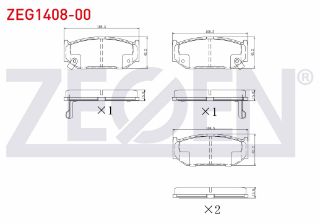 FREN BALATA ÖN İKAZLI SUZUKİ SWİFT IV 1.2 2010- / SWİFT IV 1.3 DDIS 2010- resmi