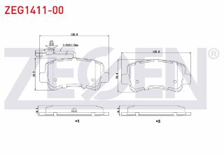 FREN BALATA ARKA FISLI RENAULT MASTER III (FV) 2.3 DCI 2010- / MASTER III (FV) 2.5 DCI 2010- / OPEL MOVANO B 2.3 DCI 2010- resmi