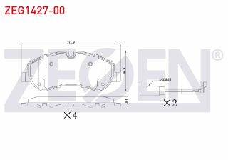 FREN BALATA ÖN FISLI FORD TRANSİT CUSTOM (V362) 2.2 TDCI 2012-/ TRANSİT (V363) 2.2 TDCI 2014- resmi