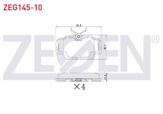 FREN BALATA ÖN MERCEDES 190 (W201) 2.0 1982-1993 / 2.5 1982-1993/ D 2.5 1982-1993/ BMW 3 SERISI (E30) 316 İ 1982-1992/ 315 1982-1992/ 320 D 1982-1992/ 318 İ 1982-1992/ 323 İ 1982-1992 resmi