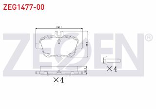 FREN BALATA ARKA İKAZLI MERCEDES A SERISI (W169) A 170 CDI 2004-2012/ A 200 2004-2012/ A 160 CDI 2004-2012/  B SERISI (W246) B 160 2011-/ GLA SERISI (X156) GLA 180 CDI 2013-/ GLA 200 2013- resmi