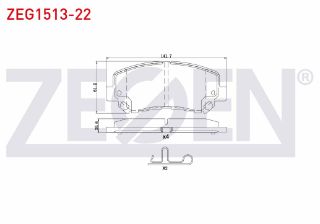 FREN BALATA ÖN İKAZLI JEEP CHEROKEE (KL) 2.0 CRD 2014- / CHEROKEE (KL) 3.2 V6 2014- resmi