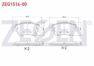 FREN BALATA ÖN FORD TOURNEO COURIER 1.5 TDCI 2014-/ 1.6 TDCI 2014-/ B-MAX 1.6 TDCI 2012- / FİESTA VII 1.4 TDCI 2012-/ TRANSİT COURIER 1.0 2014-/ B-MAX 1.5 TDCI 2012- resmi