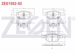 FREN BALATA ÖN İKAZLI HONDA CİVİC X (FC) 1.5 RS 2016- / CİVİC IX 1.6 I-DTEC 2012-2016 resmi