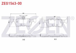 FREN BALATA ARKA PEUGEOT 308 II 1.6 HDI 2014- / 308 II 1.6 THP 2014- / 308 II 1.2 VTI 2014- resmi