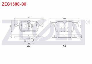 FREN BALATA ÖN CITROEN C4 PICASSO II 1.6 HDI 2013- / C4 PICASSO II 1.6 VTI 2013- resmi