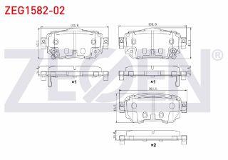 FREN BALATA ARKA İKAZLI NİSSAN QASHQAI 1.5 DCI 2014- / QASHQAI 1.2 2014- / QASHQAI 1.6 DCI 2014-/ X-TRAİL 1.6 DCI 2014-/ RENAULT KADJAR 1.5 DCI 2015-/ KADJAR 1.2 2015-/ KADJAR 1.6 DCI 2015- resmi